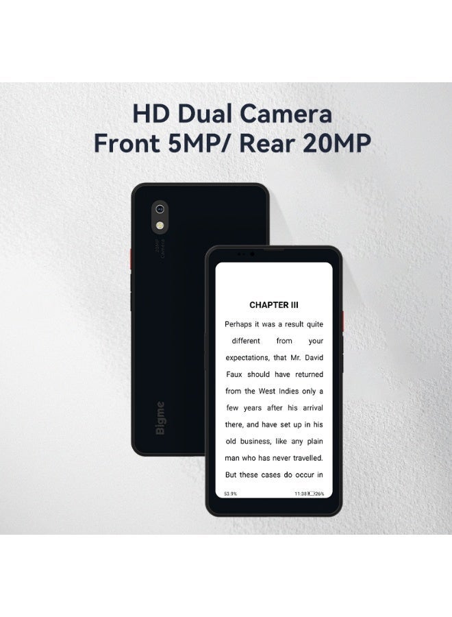 Bigme Hibreak pro black 6'' epaper 4G/5G Android 14 eink reader with 4G/5G Connectivity 8+256GB storage with NFC and fast charging face recognition mini ebook reader with 4G/5G connectivity and dual adjustable front light - Image 4